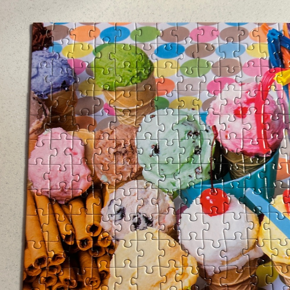Kodak Vibrant Ice-cream Puzzle with Assorted Colors 27”x20” 1,000 pieces - Picture 2 of 13